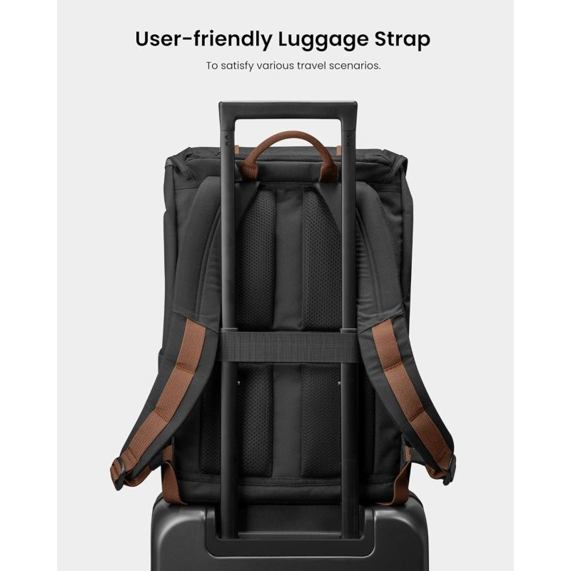 Рюкзак Tomtoc VintPack-TA1 17L Laptop Backpack Black 16 inch/17L (TA1S1D1) (TA1S1D1)