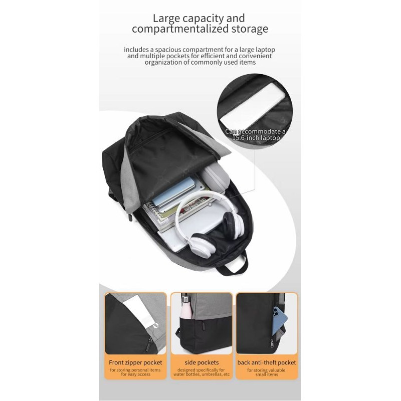 Рюкзак Tigernu T-B9325 15.6" Grey (T-B9325G)