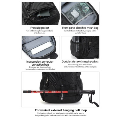 Рюкзак Tigernu T-B9500 15.6" Black (T-B9500Black)