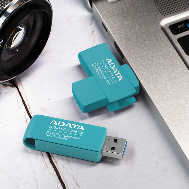 Флеш-накопичувач ADATA USB 3.2 UC310 Eco 256Gb Green (UC310E-256G-RGN)