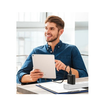 Мережевий зарядний пристрій UGREEN CD161 USB Fast Charger EU (Black)(UGR-10216) (UGR-10216)