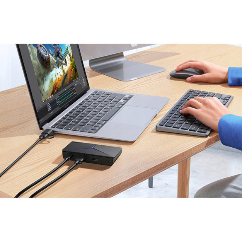 Карта відеоохоплення UGREEN CM410 Audio Video Capture Card Mic+Headphone 1080P HDMI(UGR-10936) (UGR-10936)