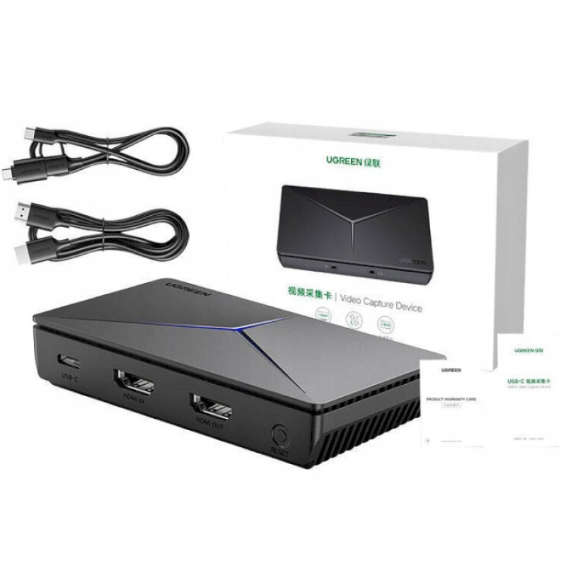 Карта відеоохоплення UGREEN CM410 Audio Video Capture Card Mic+Headphone 1080P HDMI(UGR-10936) (UGR-10936)