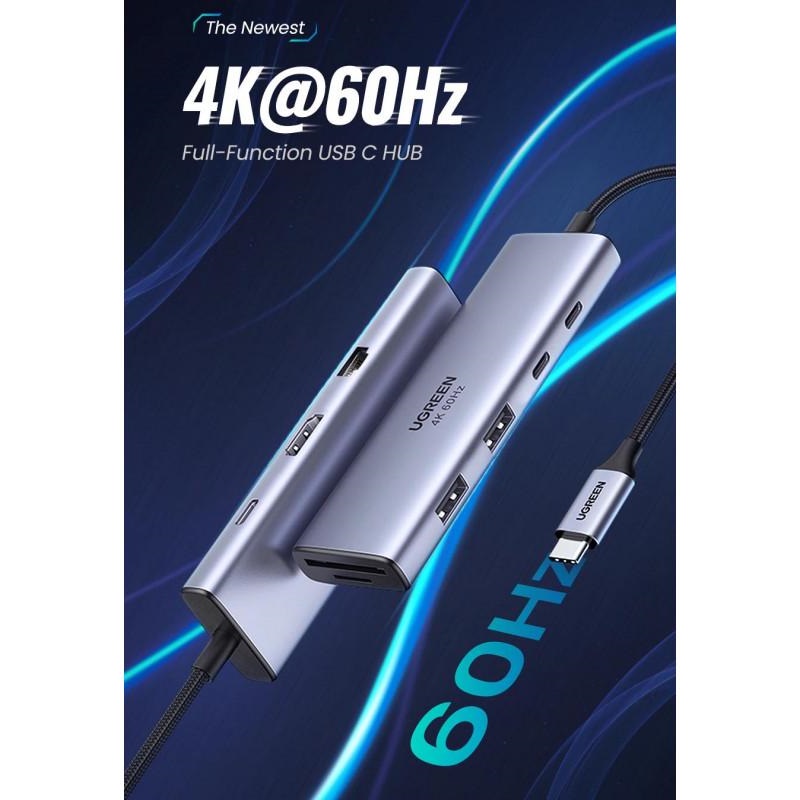 USB-хаб UGREEN CM498 Multifunction Adapter (UGR-15375) (UGR-15375)