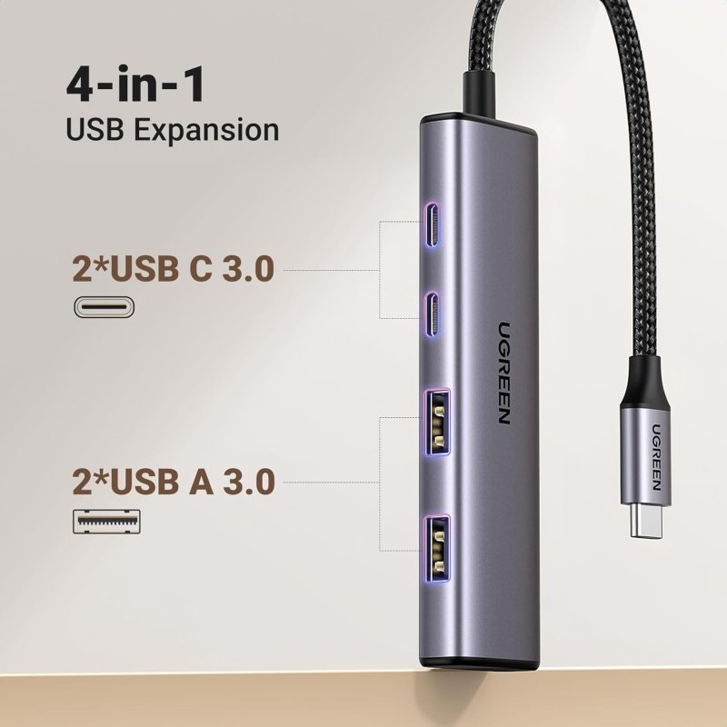 USB-хаб UGREEN 4-Port USB-C Hub (UGR-15395)