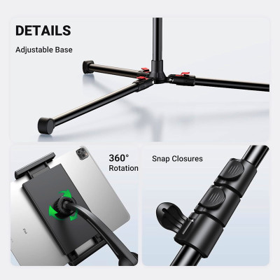 Тримач для телефона UGREEN LP585 Tablet and Phone Tripod Stand (UGR-15647) (UGR-15647) Тримач для телефона UGREEN LP585 Tablet and Phone Tripod Stand (UGR-15647) (UGR-15647)
