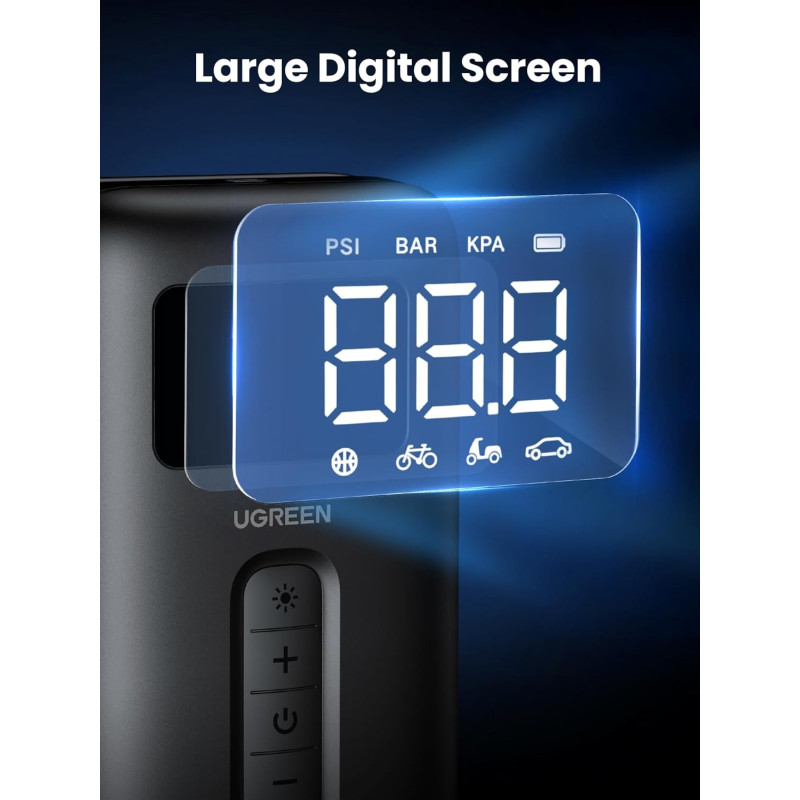 Автомобільний насос UGREEN CD259 Portable Tire Inflator (UGR-15951)