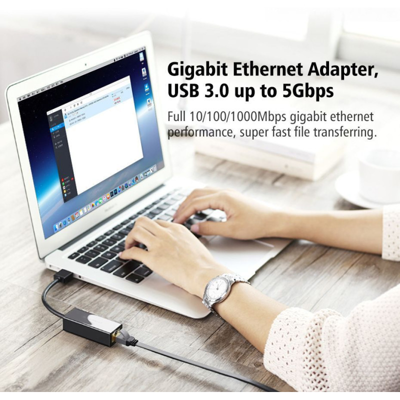 Адаптер UGREEN USB 3.0 Gigabit Ethernet Adapter (Black) (UGR-20256)