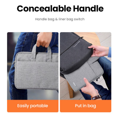 Сумка UGREEN LP437 Laptop Bag 13''-13.9'' (Gray)(UGR-20448) (UGR-20448)