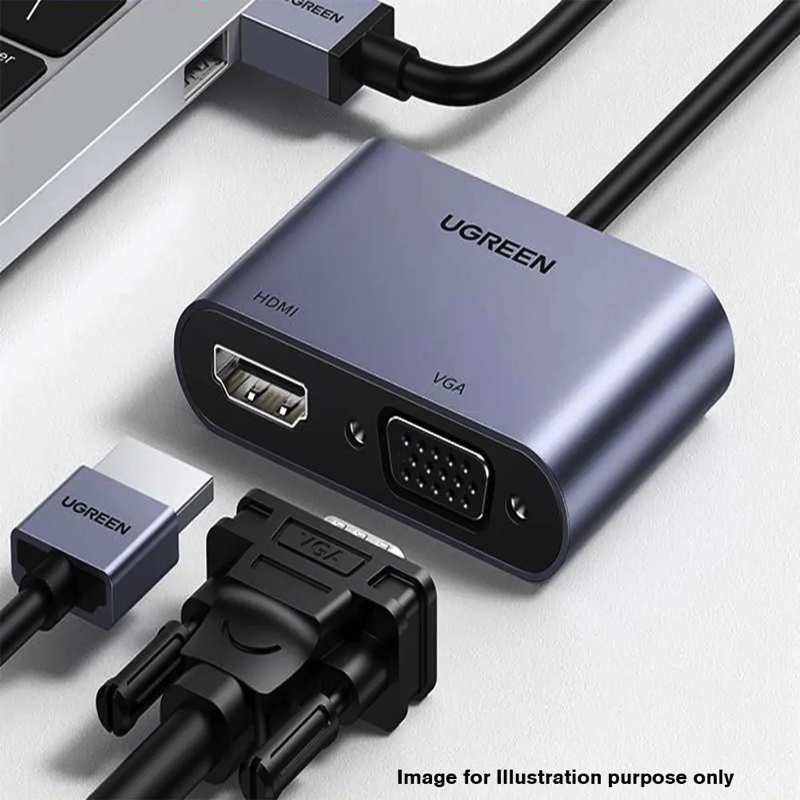 Перехідник UGREEN CM449 USB 3.0 to HDMI+VGA Converter(UGR-20518) (UGR-20518)