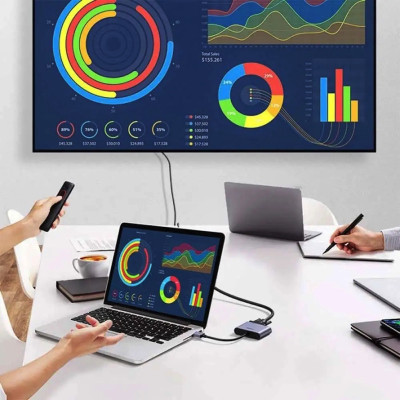 Перехідник UGREEN CM449 USB 3.0 to HDMI+VGA Converter(UGR-20518) (UGR-20518)
