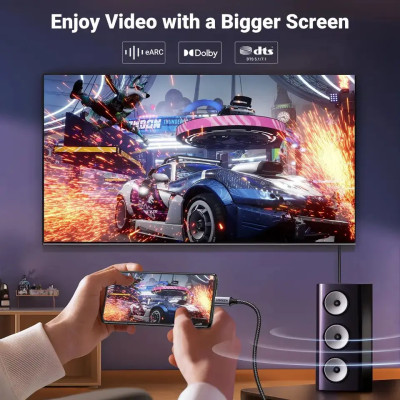 Кабель UGREEN CM556 USB-C to DisplayPort 8K Cable 1m(UGR-25157) (UGR-25157) Кабель UGREEN CM556 USB-C to DisplayPort 8K Cable 1m(UGR-25157) (UGR-25157)
