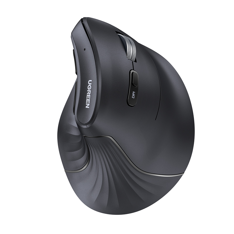 Маніпулятор миша бездротова UGREEN MU008 Multi-mode Vertical Mouse Black (UGR-25444)