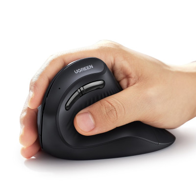 Маніпулятор миша бездротова UGREEN MU008 Multi-mode Vertical Mouse Black (UGR-25444) Маніпулятор миша бездротова UGREEN MU008 Multi-mode Vertical Mouse Black (UGR-25444)