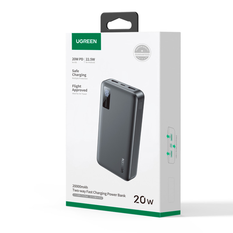 Зовнішній акумулятор UGREEN PB312 20000mAh PD 20W (UGR-25683)