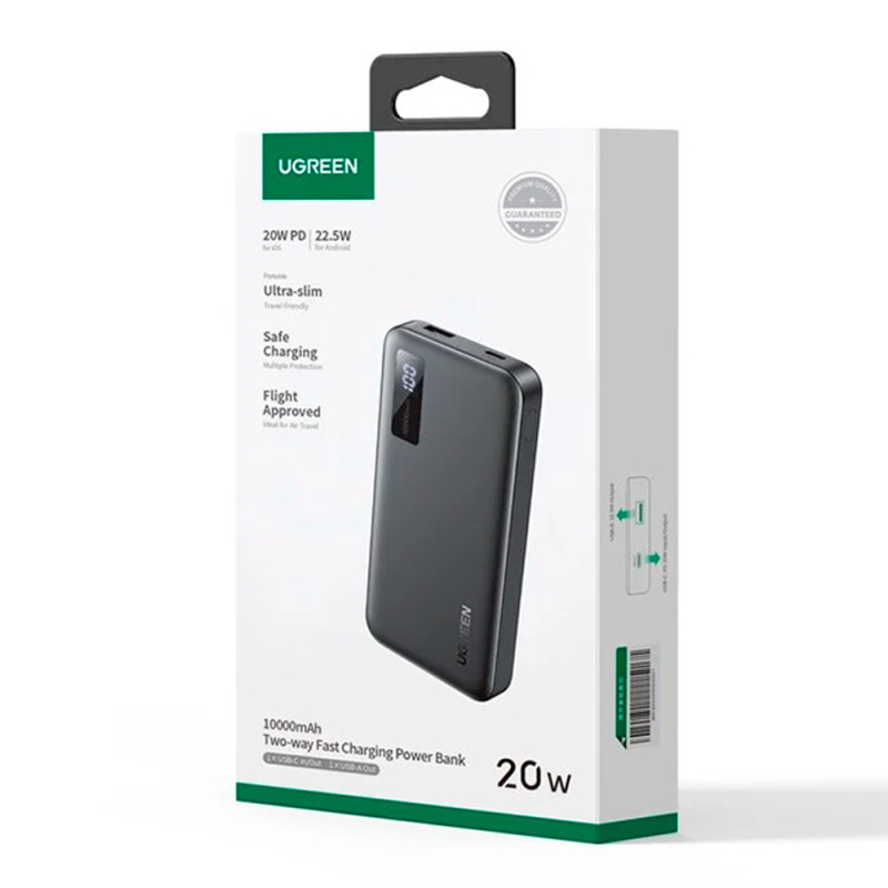 Зовнішній акумулятор UGREEN PB311 10000mAh Mini Quick Charging  20W (UGR-25742)