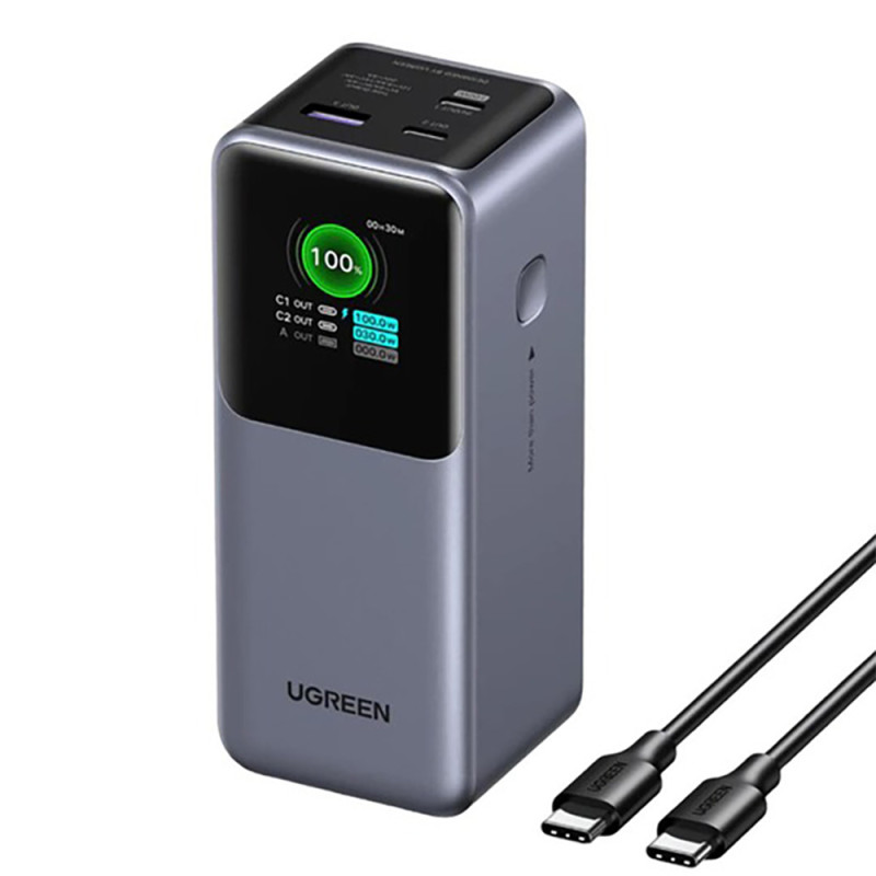 Зовнішній акумулятор UGREEN PB721 20000mAh Quick Charging  130W (UGR-35524B)