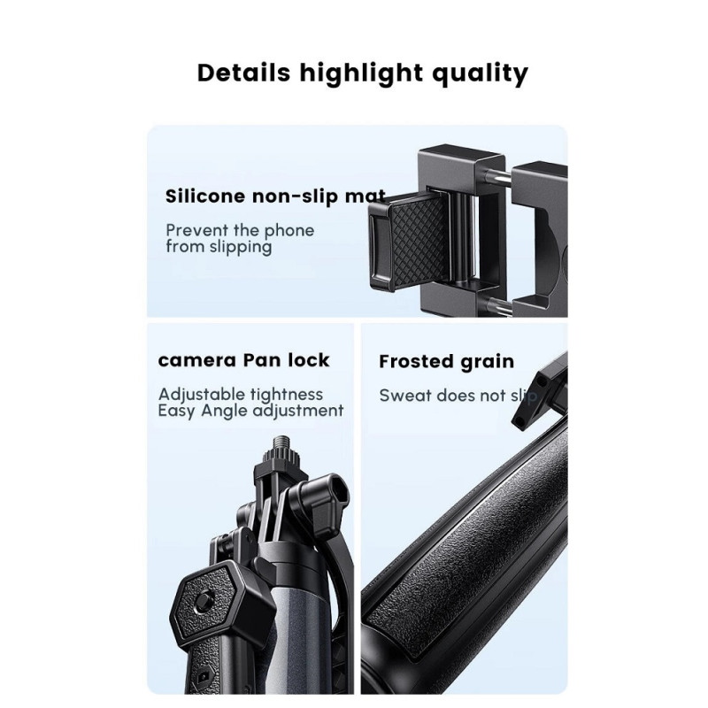 Селфі-трипод UGREEN LP849 4-Leg Bluetooth Selfie Stick Tripod Stand (UGR-45301)