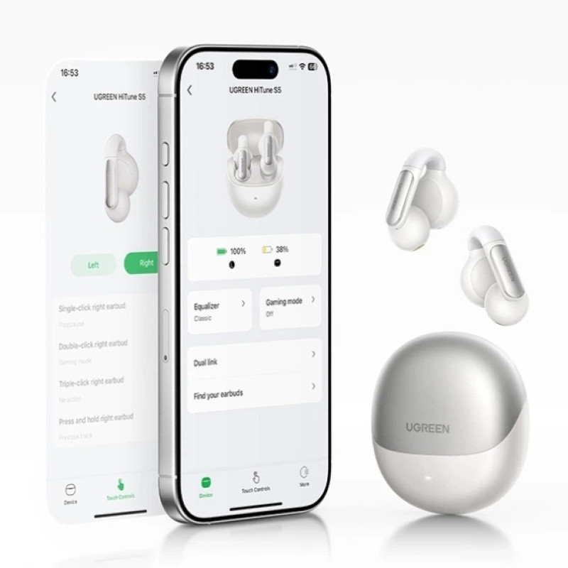 Навушники UGREEN WS210 HiTune S5 True Wireless Earbuds White (UGR-45761)