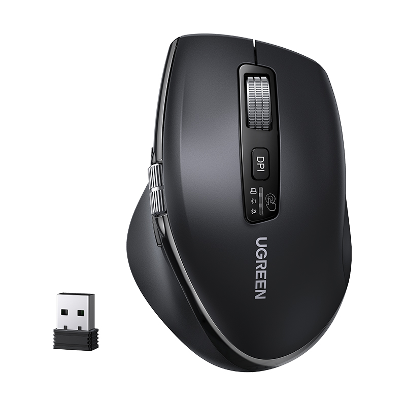 Маніпулятор миша бездротова UGREEN M751 Multi-mode Wireless Mouse Black (UGR-45792)