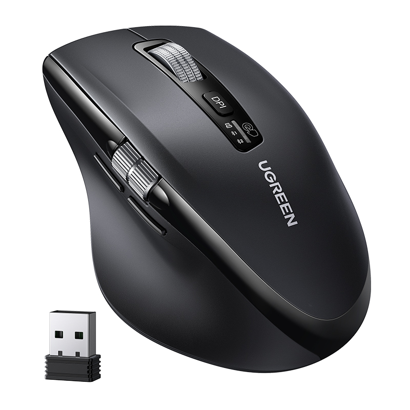 Маніпулятор миша бездротова UGREEN M751 Multi-mode Wireless Mouse Black (UGR-45792)