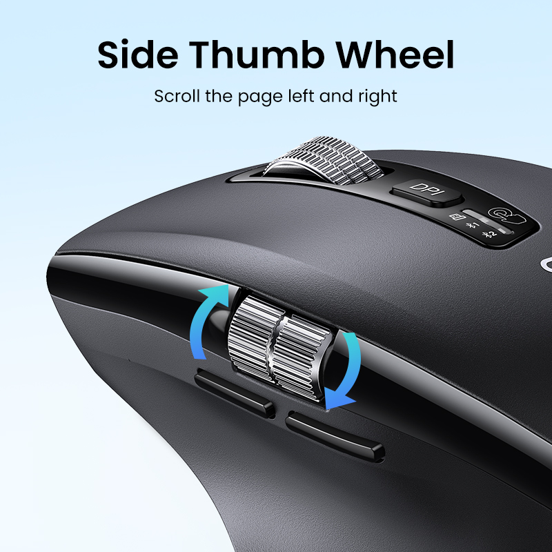 Маніпулятор миша бездротова UGREEN M751 Multi-mode Wireless Mouse Black (UGR-45792)