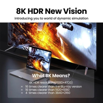 USB-хаб UGREEN CM500 USB-C to 3×USB 3.0+HDMI Multifunction Adapter (8K@30Hz）(UGR-50629) (UGR-50629)