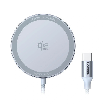 Бездротовий зарядний пристрій UGREEN W753 25W Magnetic Wireless Charger Starlight Blue (UGR-55959) Бездротовий зарядний пристрій UGREEN W753 25W Magnetic Wireless Charger Starlight Blue (UGR-55959)