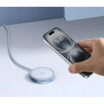 Бездротовий зарядний пристрій UGREEN W753 25W Magnetic Wireless Charger Starlight Blue (UGR-55959) Бездротовий зарядний пристрій UGREEN W753 25W Magnetic Wireless Charger Starlight Blue (UGR-55959)