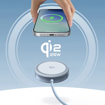 Бездротовий зарядний пристрій UGREEN W753 25W Magnetic Wireless Charger Starlight Blue (UGR-55959) Бездротовий зарядний пристрій UGREEN W753 25W Magnetic Wireless Charger Starlight Blue (UGR-55959)