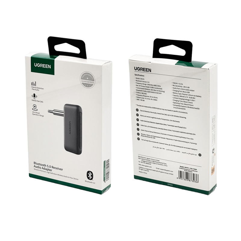 Bluetooth-ресивер UGREEN CM276 Bluetooth 5.0 Receiver Audio Adapter (UGR-70303)