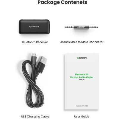Bluetooth-ресивер UGREEN CM276 Bluetooth 5.0 Receiver Audio Adapter (UGR-70303)