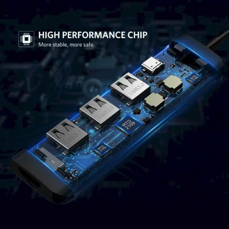 USB-хаб UGREEN CM136 USB-C Multifunction Adapter (Space Gray)(UGR-70495) (UGR-70495)