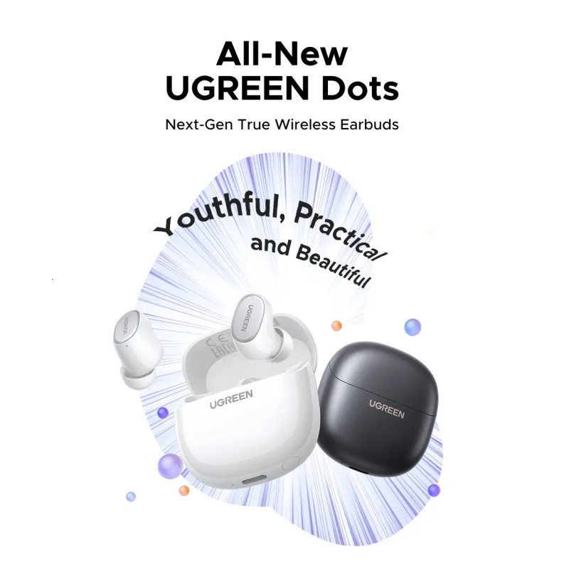 Навушники UGREEN WS220 Dots white (UGR-75627)