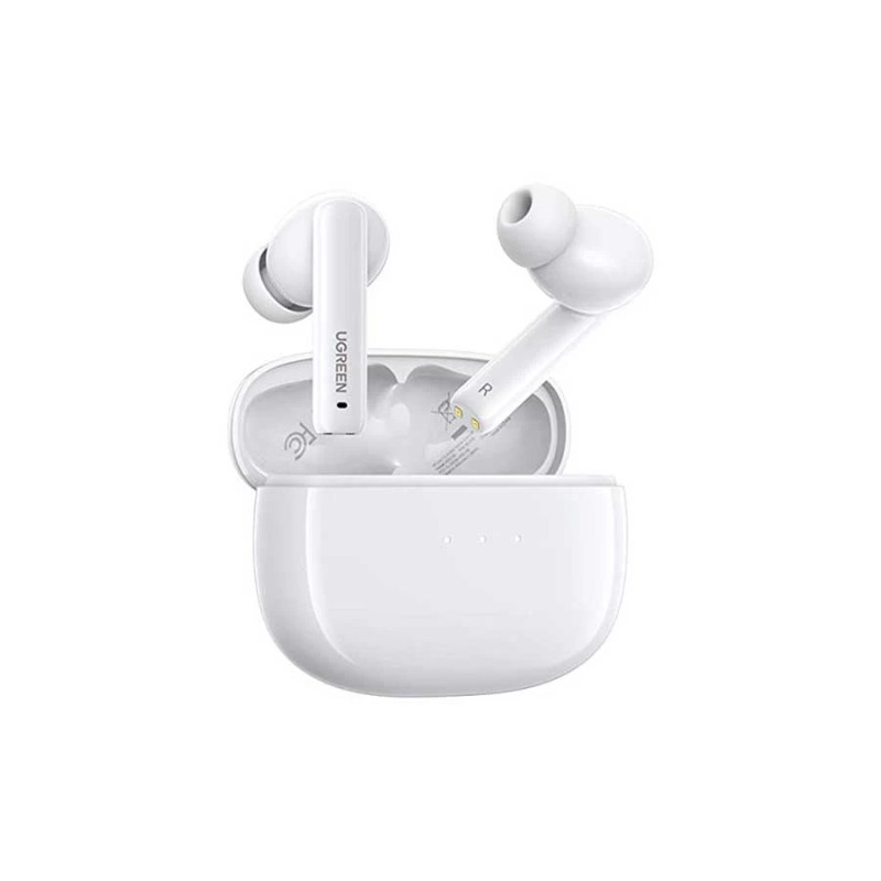 Бездротові навушники UGREEN WS106 HiTune T3 Active Noise-Cancelling Wireless Earbuds,IPX5, White(UGR-90206) (UGR-90206)