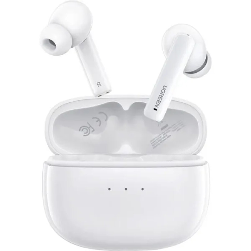 Бездротові навушники UGREEN WS106 HiTune T3 Active Noise-Cancelling Wireless Earbuds,IPX5, White(UGR-90206) (UGR-90206)