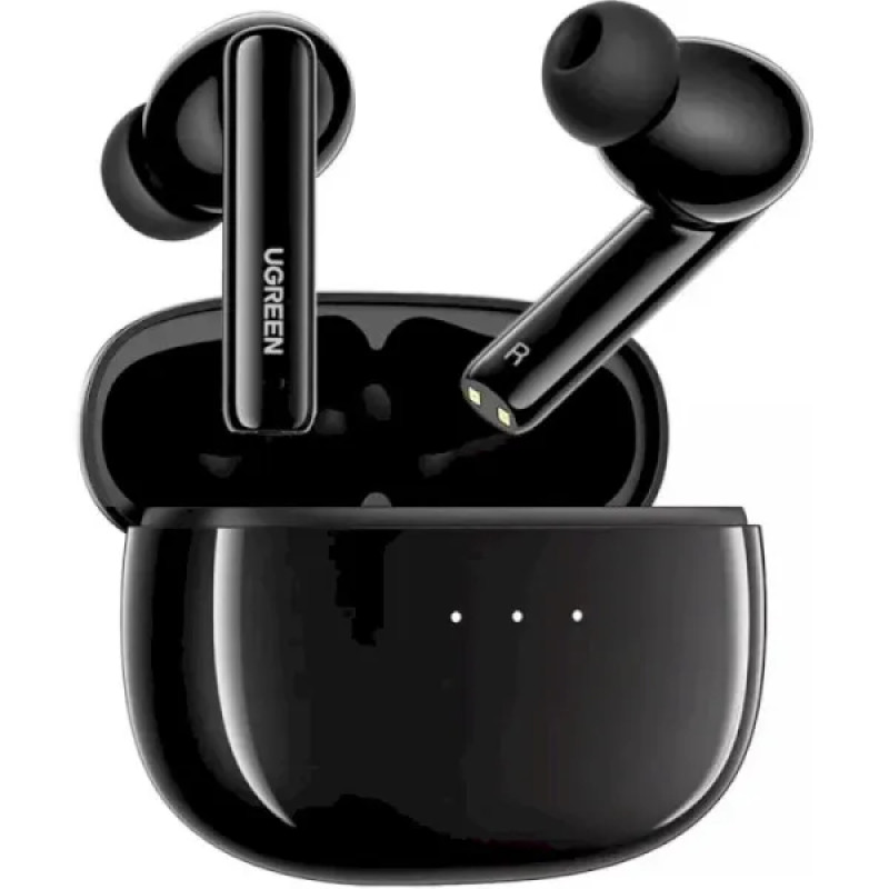 Бездротові навушники UGREEN WS106 HiTune T3 Active Noise-Cancelling Wireless Earbuds, IPX5, Black (UGR-90401) (UGR-90401)