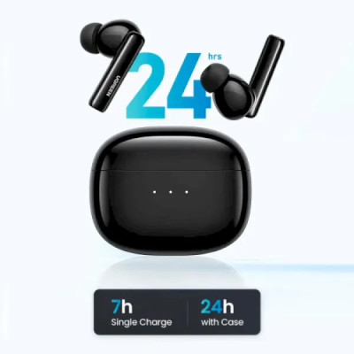 Бездротові навушники UGREEN WS106 HiTune T3 Active Noise-Cancelling Wireless Earbuds, IPX5, Black (UGR-90401) (UGR-90401)