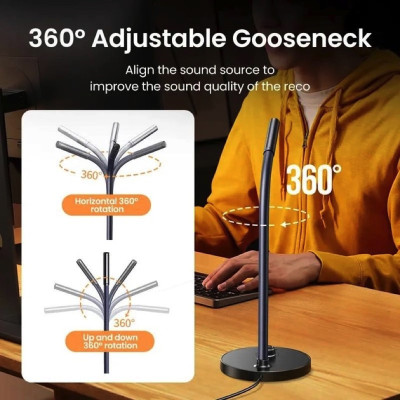 Настільний мікрофон UGREEN CM564 Desktop USB Microphone(UGR-90416) (UGR-90416)