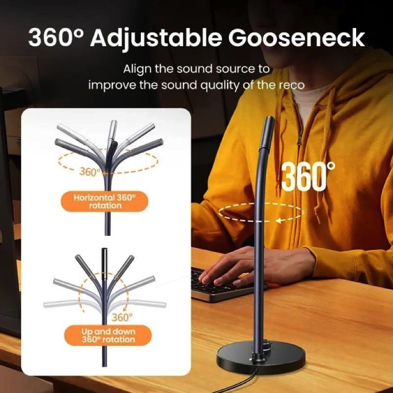 Настільний мікрофон UGREEN CM564 Desktop USB Microphone(UGR-90416) (UGR-90416)