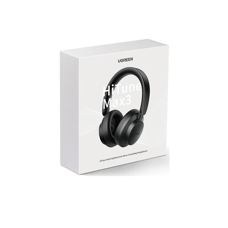 Бездротові накладні навушники UGREEN HP106 HiTune Max3 Hybrid Active Noise-Cancelling Headphones (Black) (UGR-90422)