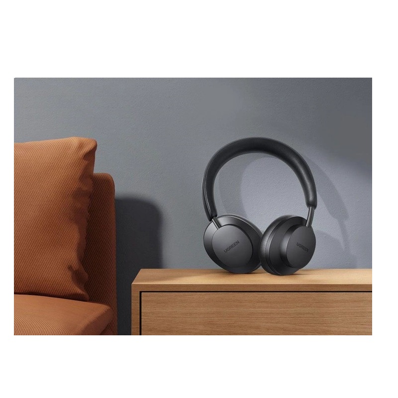 Бездротові накладні навушники UGREEN HP106 HiTune Max3 Hybrid Active Noise-Cancelling Headphones (Black) (UGR-90422)