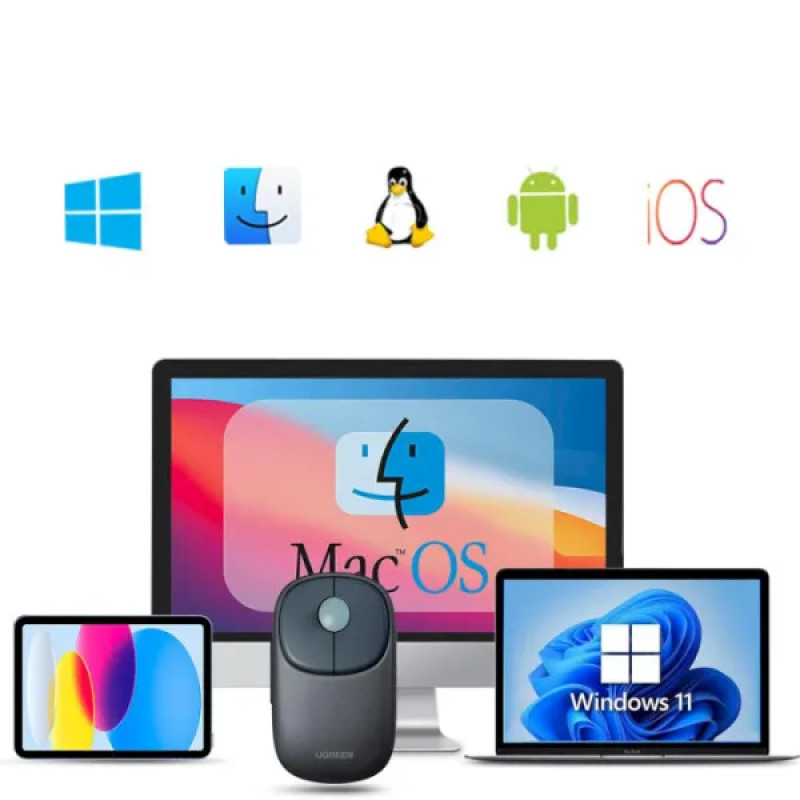 Маніпулятор миша бездротова UGREEN FUN+ Wireless Mouse Blue (UGR-90538)