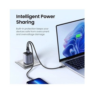 Мережевий зарядний пристрій UGREEN CD294 Nexode 45W Charger EU (Space Gray)(UGR-90573) (UGR-90573)