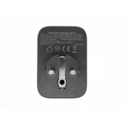 Мережевий зарядний пристрій UGREEN CD314 30W Outlet Extender EU (2A1C) (UGR-90613) (UGR-90613)