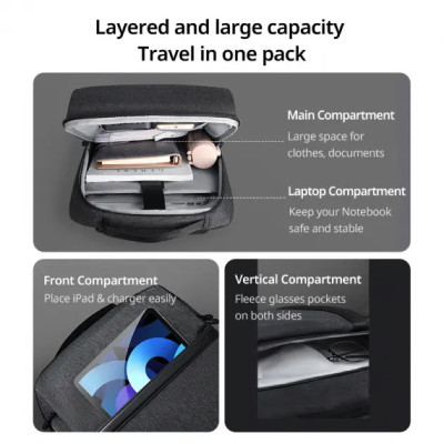 Рюкзак UGREEN LP664 Laptop Backpack B02 Dark Grey (Up to 15.6'')(UGR-90798) (UGR-90798)