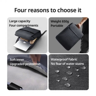 Рюкзак UGREEN LP664 Laptop Backpack B02 Dark Grey (Up to 15.6'')(UGR-90798) (UGR-90798)