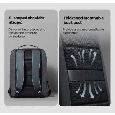 Рюкзак UGREEN LP664 Laptop Backpack B02 Dark Grey (Up to 15.6'')(UGR-90798) (UGR-90798)
