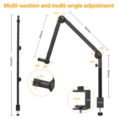 Штатив-тримач Ulanzi Vijim microphone boom arm (UV-2806 LS24) (2806)