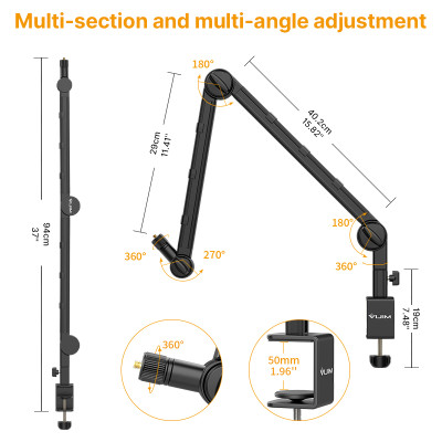 Штатив-тримач Ulanzi Vijim Multifunction Desk Setup Stand (UV-2873 LS25) (2873)